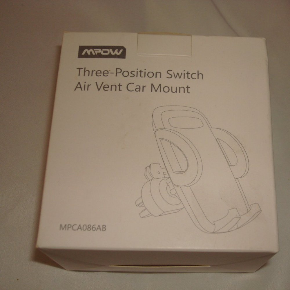 MPOW. Three-Position Switch, Car Air Vent Mount NEW IN BOX